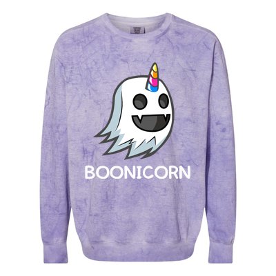 Funny Unicorn Halloween Cute Boonicorn Costume Gift Meaningful Gift Colorblast Crewneck Sweatshirt