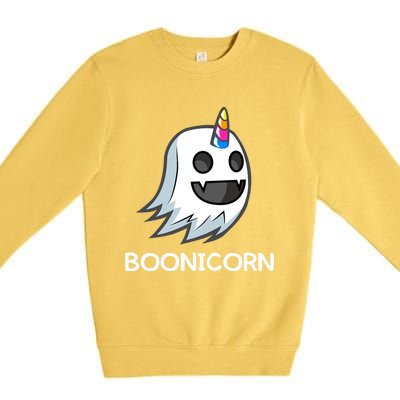 Funny Unicorn Halloween Cute Boonicorn Costume Gift Meaningful Gift Premium Crewneck Sweatshirt