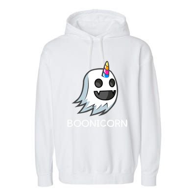 Funny Unicorn Halloween Cute Boonicorn Costume Gift Meaningful Gift Garment-Dyed Fleece Hoodie