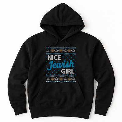 Funny Ugly Hanukkah Sweater Nice Jewish Girl Matching Hoodie
