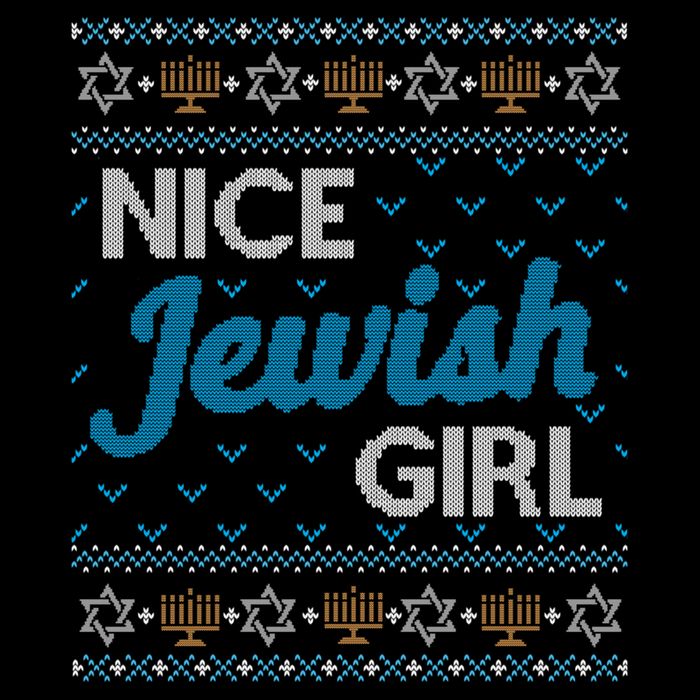 Funny Ugly Hanukkah Sweater Nice Jewish Girl Matching 16 in Basic Backpack