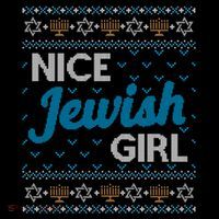 Funny Ugly Hanukkah Sweater Nice Jewish Girl Matching Womens T-Shirt