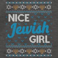 Funny Ugly Hanukkah Sweater Nice Jewish Girl Matching Vector Backpack