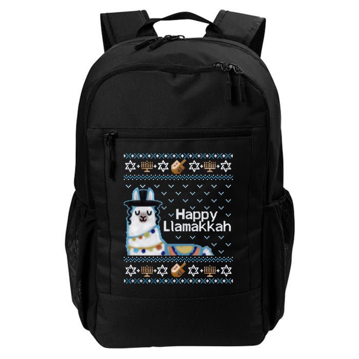 Funny Ugly Hanukkah Sweater, Llama Llamakkah Backpack