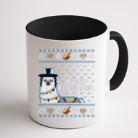 Funny Ugly Hanukkah Sweater, Llama Llamakkah Mug