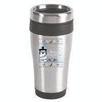 Funny Ugly Hanukkah Sweater, Llama Llamakkah 16oz Travel Tumbler