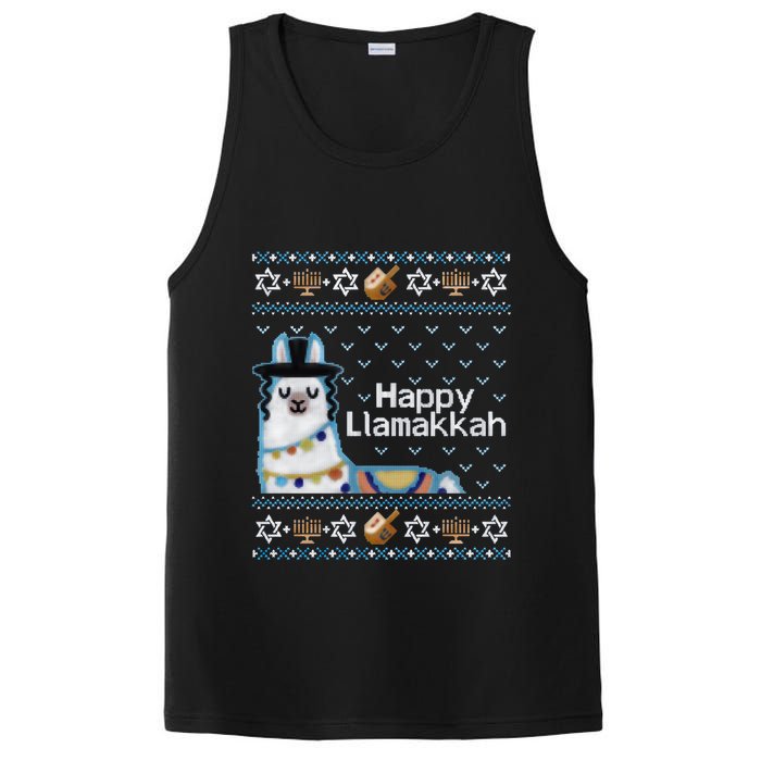 Funny Ugly Hanukkah Sweater, Llama Llamakkah PosiCharge Competitor Tank