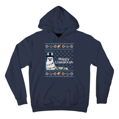 Funny Ugly Hanukkah Sweater, Llama Llamakkah Hoodie