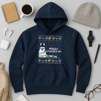 Funny Ugly Hanukkah Sweater, Llama Llamakkah Hoodie