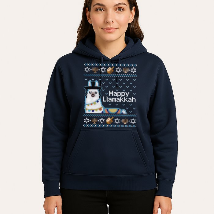 Funny Ugly Hanukkah Sweater, Llama Llamakkah Hoodie