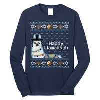 Funny Ugly Hanukkah Sweater, Llama Llamakkah Long Sleeve Shirt