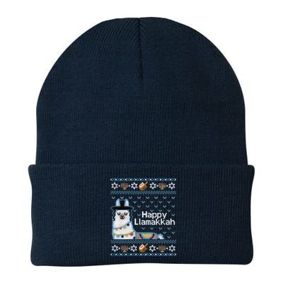 Funny Ugly Hanukkah Sweater, Llama Llamakkah Beanie