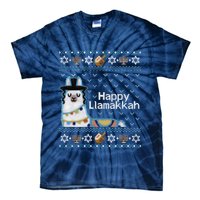 Funny Ugly Hanukkah Sweater, Llama Llamakkah Tie-Dye T-Shirt