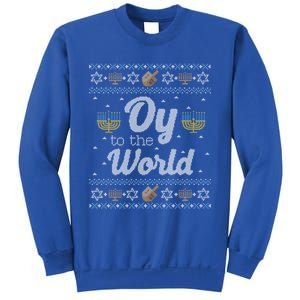 Funny Ugly Hanukkah Sweater Oy To The World Gift Sweatshirt