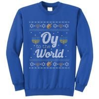 Funny Ugly Hanukkah Sweater Oy To The World Gift Sweatshirt