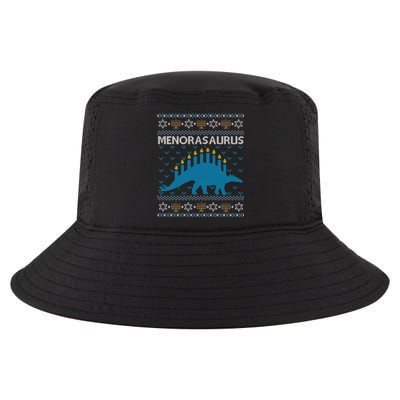 Funny Ugly Hanukkah Sweater Dinosaurorah Dino Cool Comfort Performance Bucket Hat