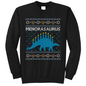 Funny Ugly Hanukkah Sweater Dinosaurorah Dino Sweatshirt