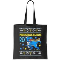 Funny Ugly Hanukkah Sweater Menorasaurus Rex Menorah  Bag