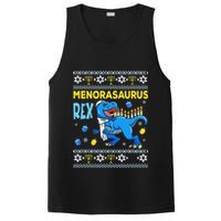 Funny Ugly Hanukkah Sweater Menorasaurus Rex Menorah  PosiCharge Competitor Tank