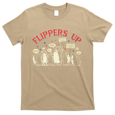 Flippers Up I Stand With The Penguins Protest Penguins T-Shirt