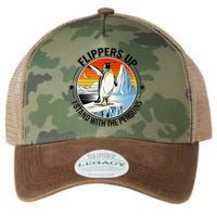 Flippers Up I Stand With The Penguins Arctic Pride Fan Legacy Tie Dye Trucker Hat
