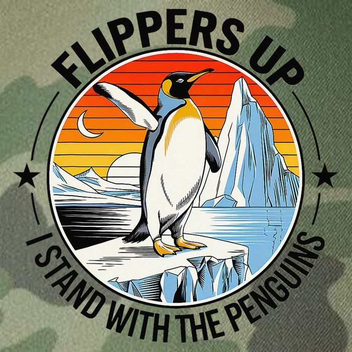 Flippers Up I Stand With The Penguins Arctic Pride Fan Legacy Tie Dye Trucker Hat