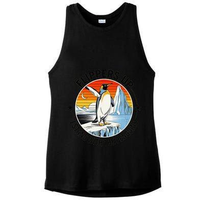 Flippers Up I Stand With The Penguins Arctic Pride Fan Ladies PosiCharge Tri-Blend Wicking Tank