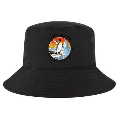 Flippers Up I Stand With The Penguins Arctic Pride Fan Cool Comfort Performance Bucket Hat