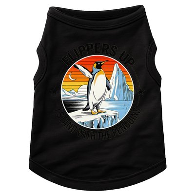 Flippers Up I Stand With The Penguins Arctic Pride Fan Doggie Tank