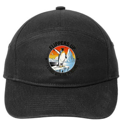 Flippers Up I Stand With The Penguins Arctic Pride Fan 7-Panel Snapback Hat