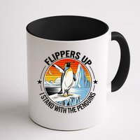 Flippers Up I Stand With The Penguins Arctic Pride Fan Mug