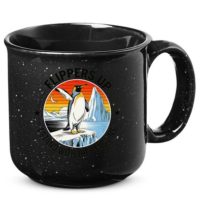 Flippers Up I Stand With The Penguins Arctic Pride Fan 15oz Campfire Ceramic Mug