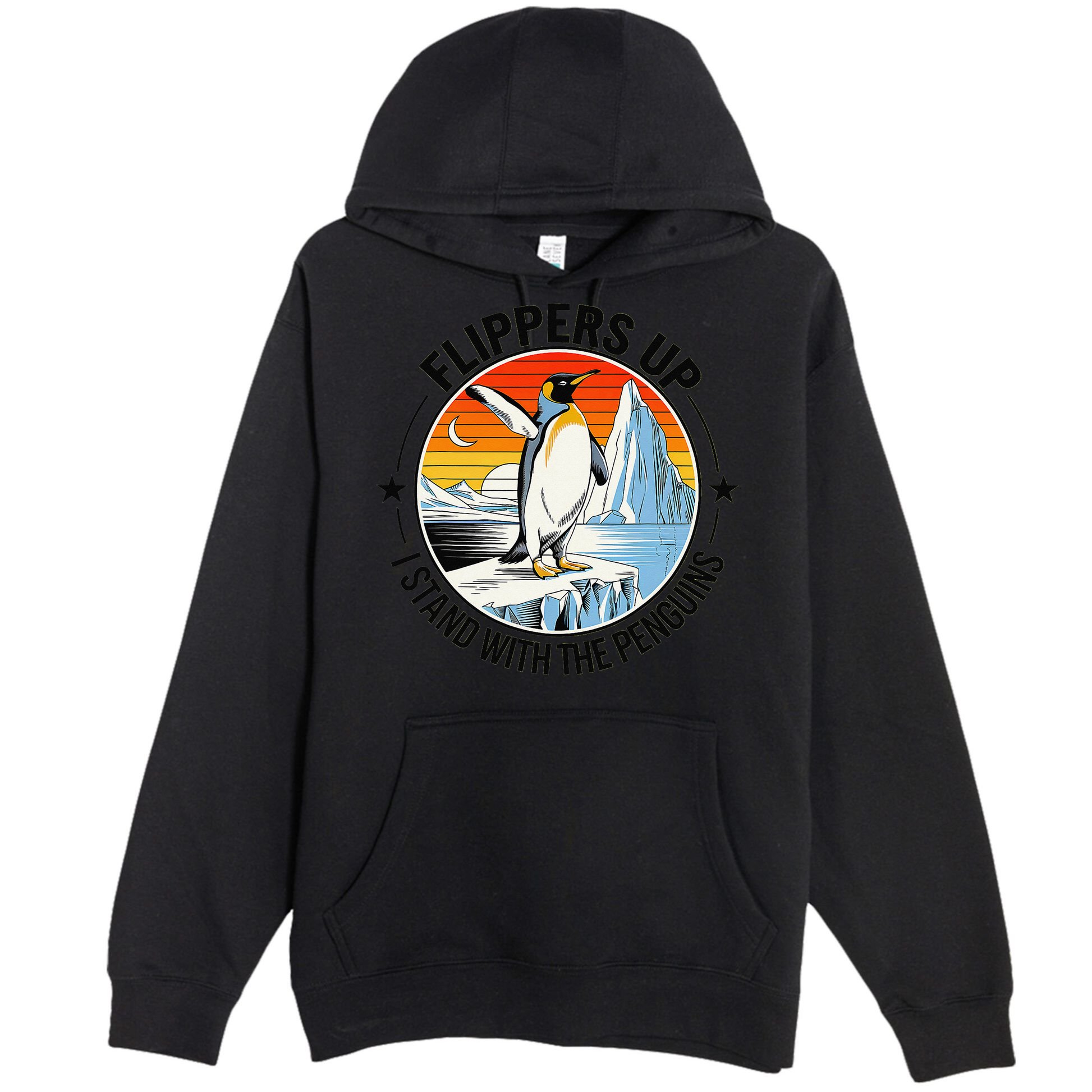 Flippers Up I Stand With The Penguins Arctic Pride Fan Premium Pullover Hoodie