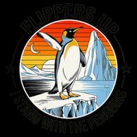 Flippers Up I Stand With The Penguins Arctic Pride Fan Bag