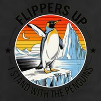 Flippers Up I Stand With The Penguins Arctic Pride Fan 25L Jumbo Tote