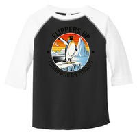 Flippers Up I Stand With The Penguins Arctic Pride Fan Toddler Fine Jersey T-Shirt