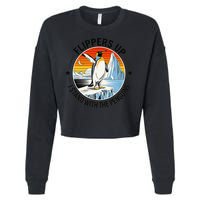 Flippers Up I Stand With The Penguins Arctic Pride Fan Cropped Pullover Crew