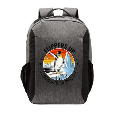 Flippers Up I Stand With The Penguins Arctic Pride Fan Vector Backpack