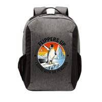 Flippers Up I Stand With The Penguins Arctic Pride Fan Vector Backpack