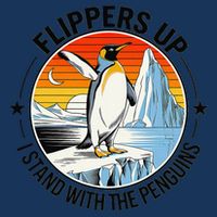 Flippers Up I Stand With The Penguins Arctic Pride Fan Infant Baby Jersey Bodysuit