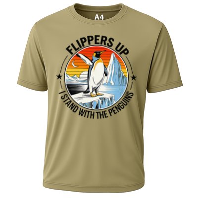 Flippers Up I Stand With The Penguins Arctic Pride Fan Performance Shirt