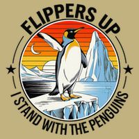 Flippers Up I Stand With The Penguins Arctic Pride Fan Tall Long Sleeve T-Shirt