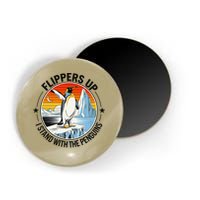 Flippers Up I Stand With The Penguins Arctic Pride Fan Magnet