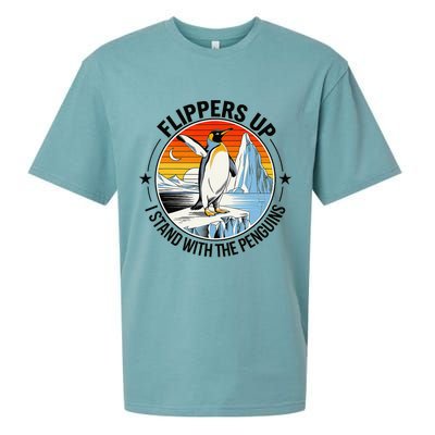 Flippers Up I Stand With The Penguins Arctic Pride Fan Sueded Cloud Jersey T-Shirt