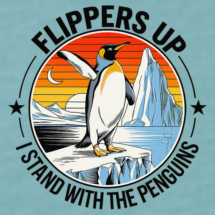 Flippers Up I Stand With The Penguins Arctic Pride Fan Sueded Cloud Jersey T-Shirt