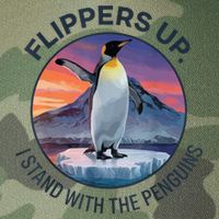 Flippers Up I Stand With The Penguins  Legacy Tie Dye Trucker Hat