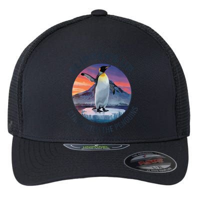 Flippers Up I Stand With The Penguins  Flexfit Unipanel Trucker Cap