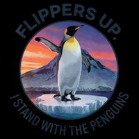 Flippers Up I Stand With The Penguins  Impact Tech Backpack