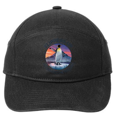 Flippers Up I Stand With The Penguins  7-Panel Snapback Hat