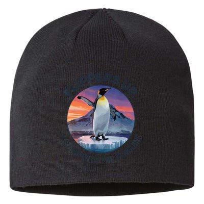Flippers Up I Stand With The Penguins  Sustainable Beanie